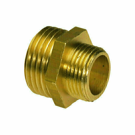 245G0805 - Verloopnippel 245G Messing 1/4" buitendraad × 1/8" buitendraad