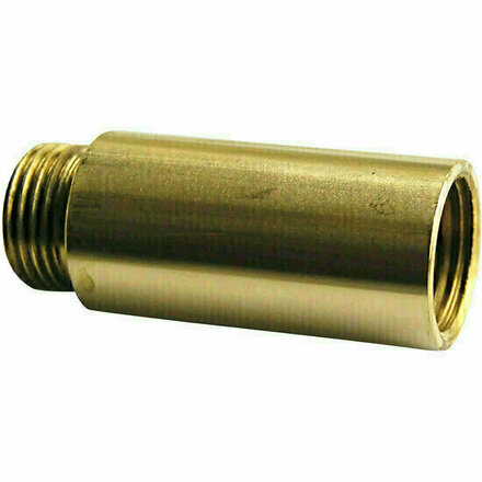 RD02512 - Recht verlengstuk Messing RD 3/8" buitendraad × binnendraad lengte 25mm
