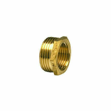 241G1512 - Verloopnippel 241G Messing 1/2" buitendraad × 3/8" binnendraad