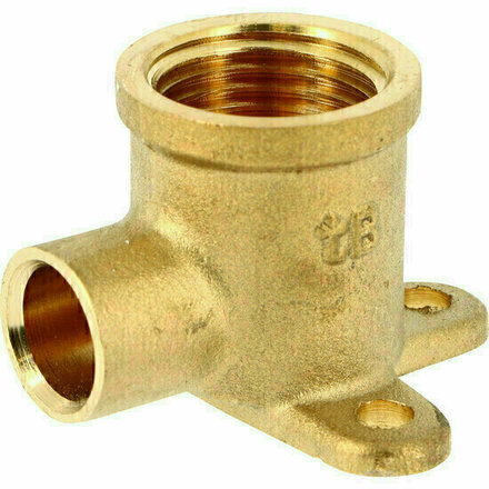 AMS1512 - Muuraansluiting Messing AMS 1/2" binnendraad × soldeer Ø12mm