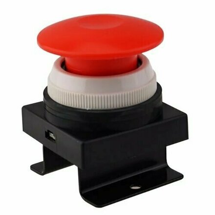 VM-30AR - SMC paddenstoelknop rood voor mechanisch ventiel VM100/VM200/VM400