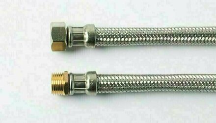 1182501* - Flexibele aansluitslang RVS DN13 1/2" binnendraad x 1/2" buitendraad