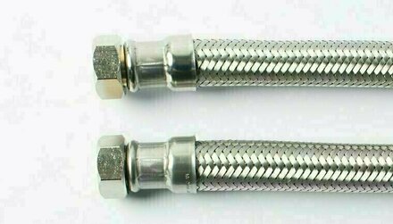 112516* - Flexibele aansluitslang RVS DN20 3/4" binnendraad x 3/4" binnendraad