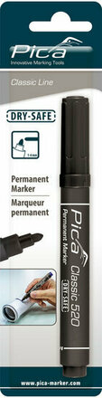 520/46/SB - Pica 520/46 Permanent Marker - Zwart - 1-4mm / Blister