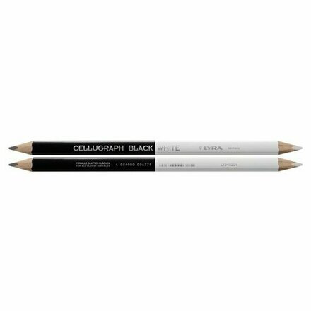 33L1940204 - LYRA CELLUGRAPH universele markeerstift zwart/wit 240 mm driehoekig (VE 50)