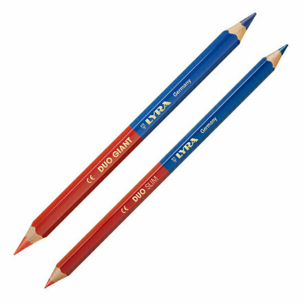 33L2930103 - LYRA DUO Giant markeerstift 175 mm zeskant rood/blauw (VE 100)