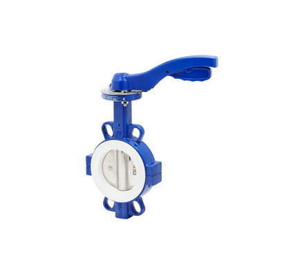 2101-09 - Genebre Vlinderklep DN50 GY PTFE + RVS 316 disc, PN16, PTFE