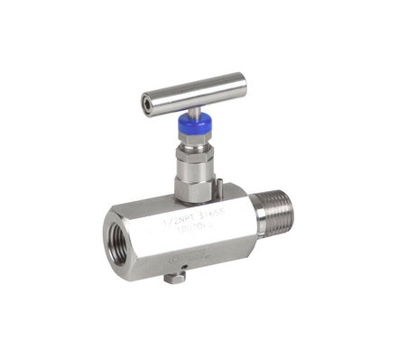 2226-04 - Genebre Naaldafsluiter 1/2" ISO 7/1 bi.dr. x bu.dr. RVS 316 400 bar