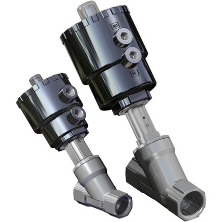J4SPG2107 - Omal ARES klepafsluiter DN32 (1 1/4") - N.C. anti-waterslag pneumatisch - actuator Ø90