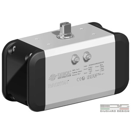 RK0010VOARD0004Q09G - Omal RACKON Tandheugel-en-tandwiel actuatoren RK10 ISO 5211 F04 Dubbelwerkend (double acting)