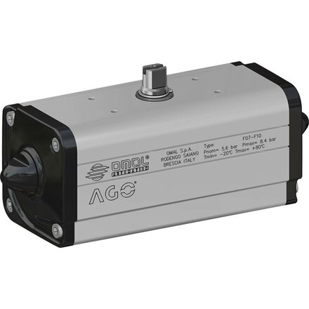 DAN0030411S - Omal Actuator AGO (Aluminium) DAN30 ISO 5211 F03/F05 pneumatisch dubbelwerkend (double acting)
