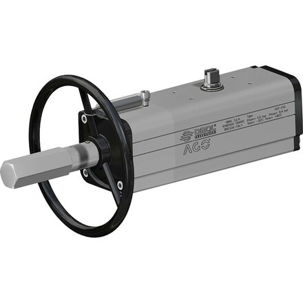 DANV0180411S - Omal AGO actuator met handwiel DAN V180 ISO 5211 F07/F10 Dubbelwerkend (double acting)