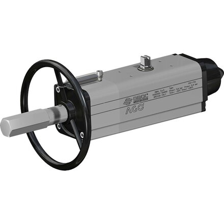 SRNV0090401S - Omal AGO actuator met handwiel SRN V90 ISO 5211 F07/F10 Veerretour (spring return)