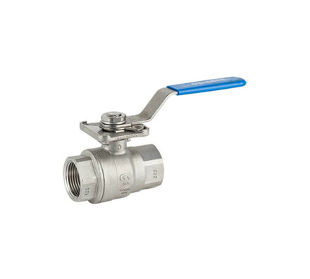 2015N-02 - Genebre Kogelkraan 1/4" bi.x bi. RVS 316, PN63 ISO 5211 NPT