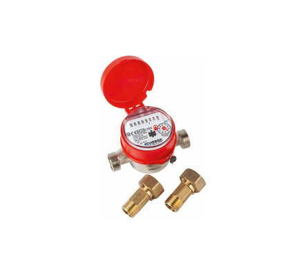 6121C-06 - Genebre Watermeter 1", drooglopend, heet water, type 6121, QN2,5m³, max. 90°, max. 16bar