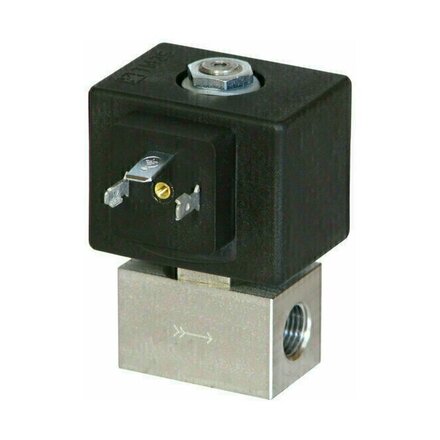 320498 - RVS magneetventiel 1/4" 0-20bar 230VAC N.C. VITON