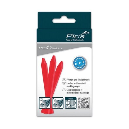 591/40 - Pica Markeerkrijt ECO 11X110MM ROOD (12st)