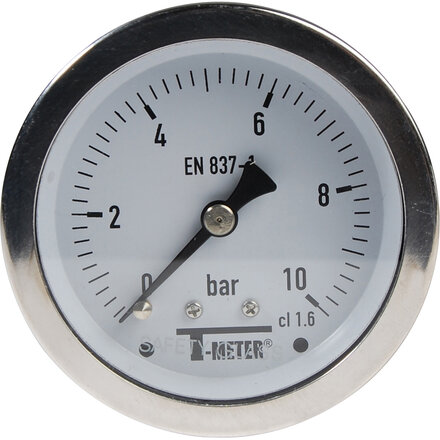 1626009 - Manometer 1626 RVS droog axiaal Ø63 BSP 1/4" klasse 1,6 0/40 bar