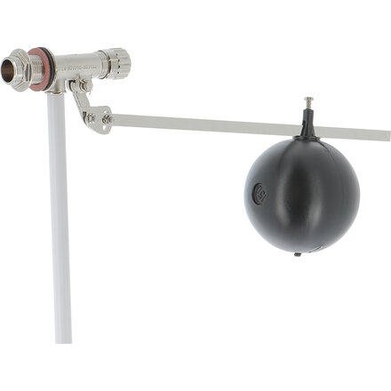490007 - Vlotterkraan 490 Messing DN32 BSP polyethyleen-vlotter Ø220 mm