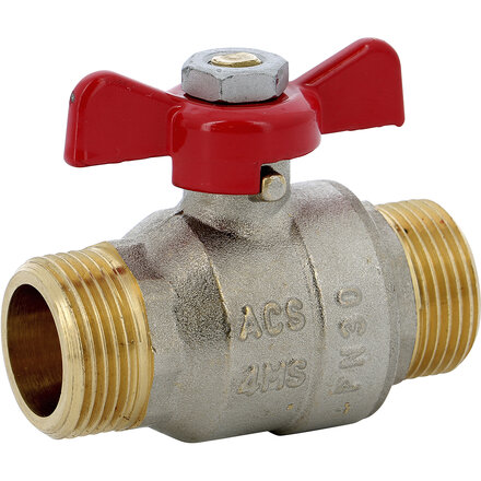 588006 - Kogelkraan 588 Messing 1" MM BSPP PN30 full bore vlindergreep