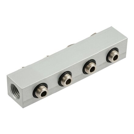 0221000400 - Montage strip 4 POSITIES 1/8'' Serie 70 1/8''