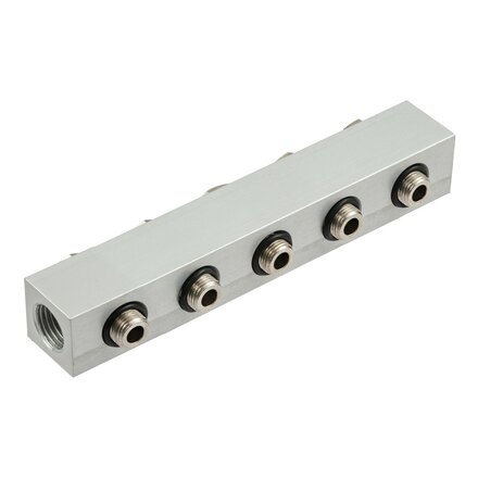 0221000500 - Montage strip 5 POSITIES 1/8'' Serie 70 1/8''