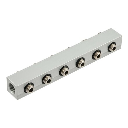 0221000600 - Montage strip 6 POSITIES 1/8'' Serie 70 1/8''