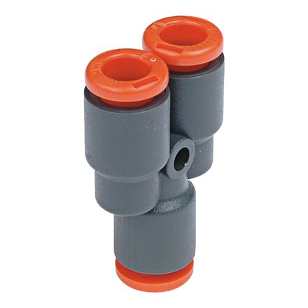 2023003 - Metal Work Push-in koppeling RL23 Y-KOPPELING 6 X 6 KUNSTSTOF RL23