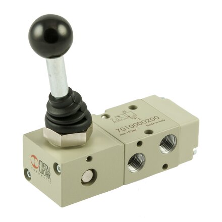 7010000200 - Metal Work Ventiel handbediend 3/2-1/8'' HENDEL 90 NC BISTABIEL Serie 70 1/8''