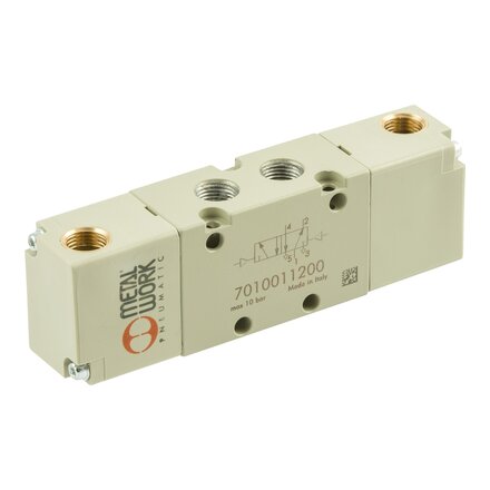7020011300 - Metal Work Ventiel Pneumatisch bediend 5/2-1/4'' PNEUMATISCH BISTABIEL DIFFERENTIAAL Serie 70 1/4''