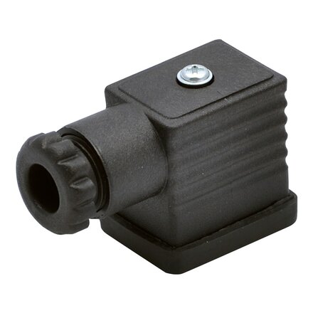 W0970510011 - Metal Work Stekker DIN 43650-B STEKKER 22 STD ZWART Serie 70 - 22 mm