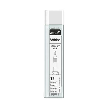 7032 - Pica Fine Dry Navulling wit - 12 staafjes