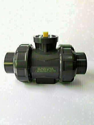 51PVC - ADL Kogelkraan PVC PTFE/EPDM 2-weg LIJMMOF ISO