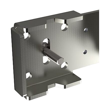 LK-BW-A2 - Eurotec LinKit-hoekbeugel, F05, gatenpatroon 2xM8 65 mm, 80x30