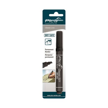 521/46/SB - Pica 521/46 Perm. Marker 2-6mm - Zwart / Blister