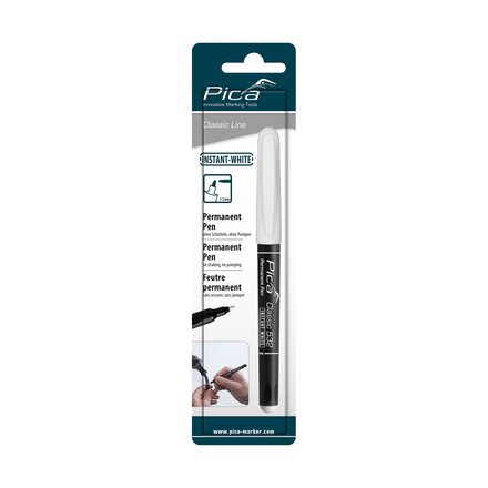 532/52/SB - Pica Permanent marker 532/52 1-4 mm - Wit / Blister