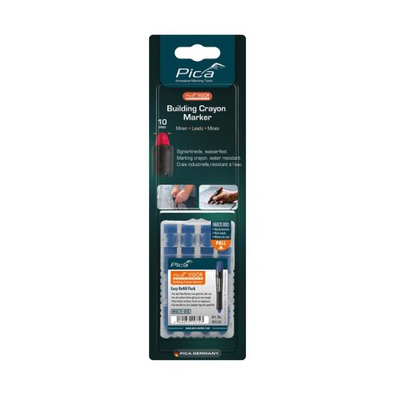 991/41/SB - Pica 991/41 Visor Permanent Marker Navulling -Blauw- 4 stuks / Blister