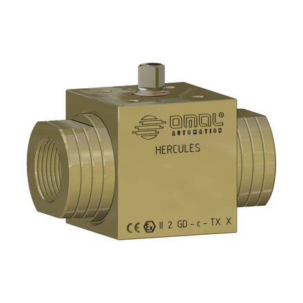 LHA5BABAB05 - Omal HERCULES hoge-druk kogelkraan DN20 (¾") PN 400 Koolstofstaal (Carbon steel) A105 - hand bediend, voor zelfsmerende media, BSP