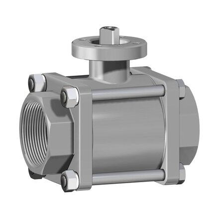 L420H776YX - Omal kogelkraan item 420 DN25 - RVS 316 / 316L - PN 40 - Hand bediend (hendel) - ATEX