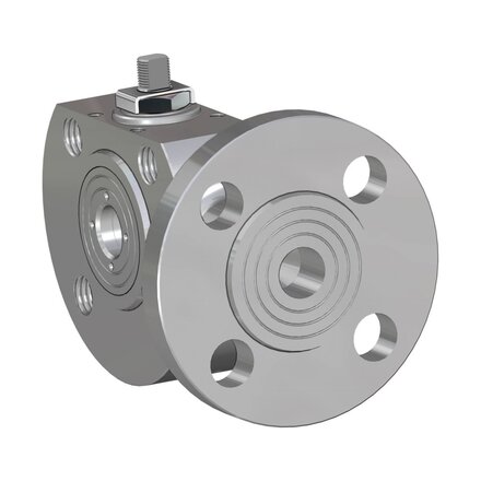 L445X608YX - Omal kogelkraan item 445 DN40 - RVS 316 / 316L - PN 40 - Hand bediend (hendel) - ATEX