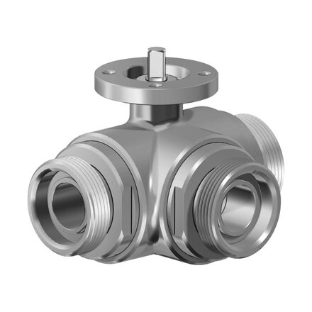 V464H634G - Omal kogelkraan item 464-465 DN15 - RVS 316 / 316L - PN 40 - Vrije as (free shaft)