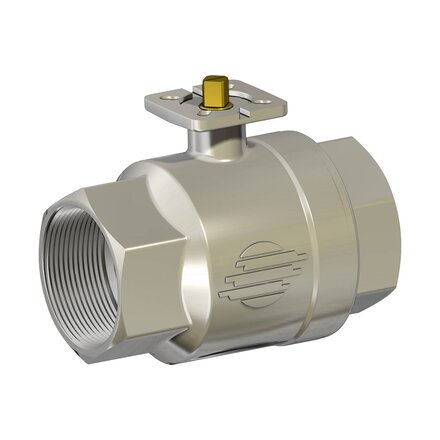V100N208G - Omal kogelkraan Messing item 100 DN40 (1½") PN 16 - free shaft