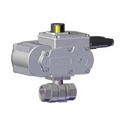 C430A5G508 - Omal 2-weg kogelkraan RVS item 430 2-delig DN40 (NPT 1 1/2") NPT - Elektrisch ON-OFF