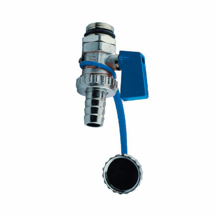 ROBSTCB - kogelkraan 1/2", aftapkraan voor verdeler STC, blauw