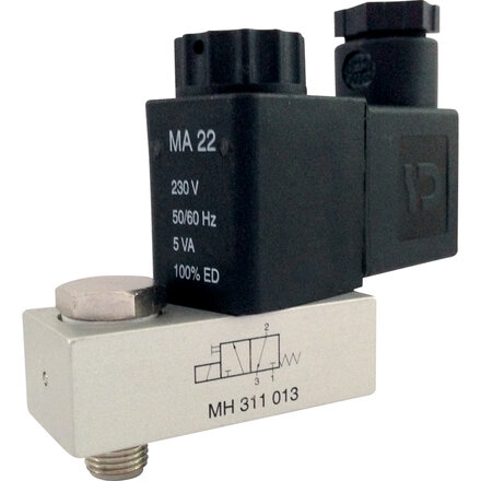 041901B - NAMUR-stuurventiel messing 230V 1/8" BSP, model M2 3/2