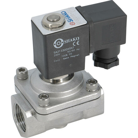 081052 - Magneetventiel RVS 220 1/2" BSP 24V DC