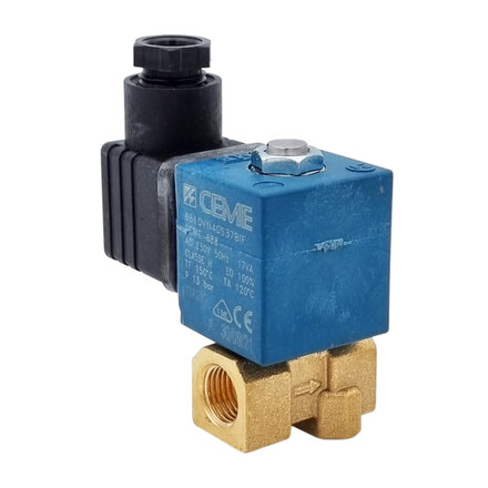 083700N - NAMUR-stuurventiel messing 230V 1/4" BSP