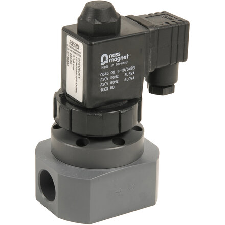 6400CF03 - Magneetventiel PVC 230V DN20, model EV160 met EPDM-membraan