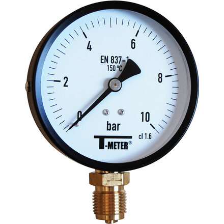 1619001 - Manometer koolstofstaal 1619 1/2" BSP 1 bar