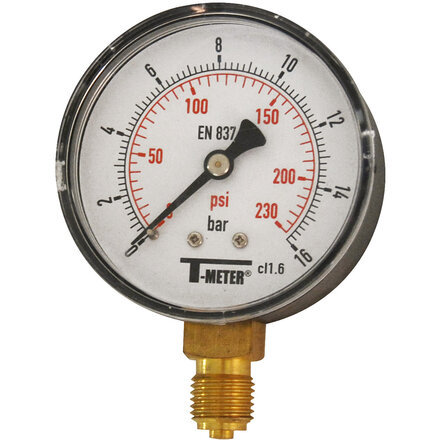 1643006 - ABS manometer 1643 1/4" BSP 10 bar
